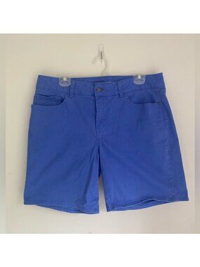 Riders By Lee Mid-Rise Blue Cotton/Spandex Women's Shorts Size 16M